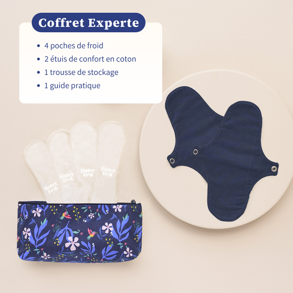 Coffret Confort - Marine - cryothérapie périnéale