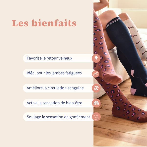 Chaussette de compression -  Léo