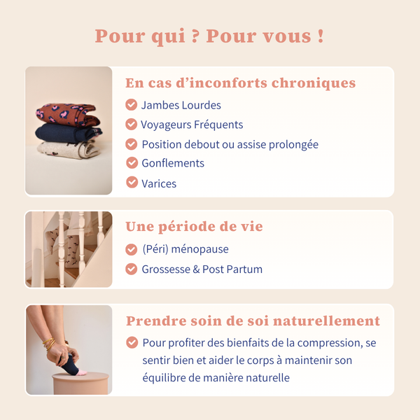 Chaussette de compression -  Léo