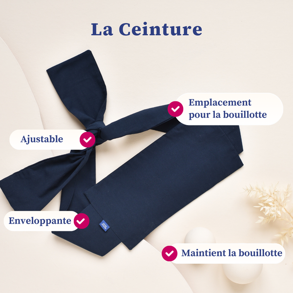 Ceinture Porte Bouillotte - Marine