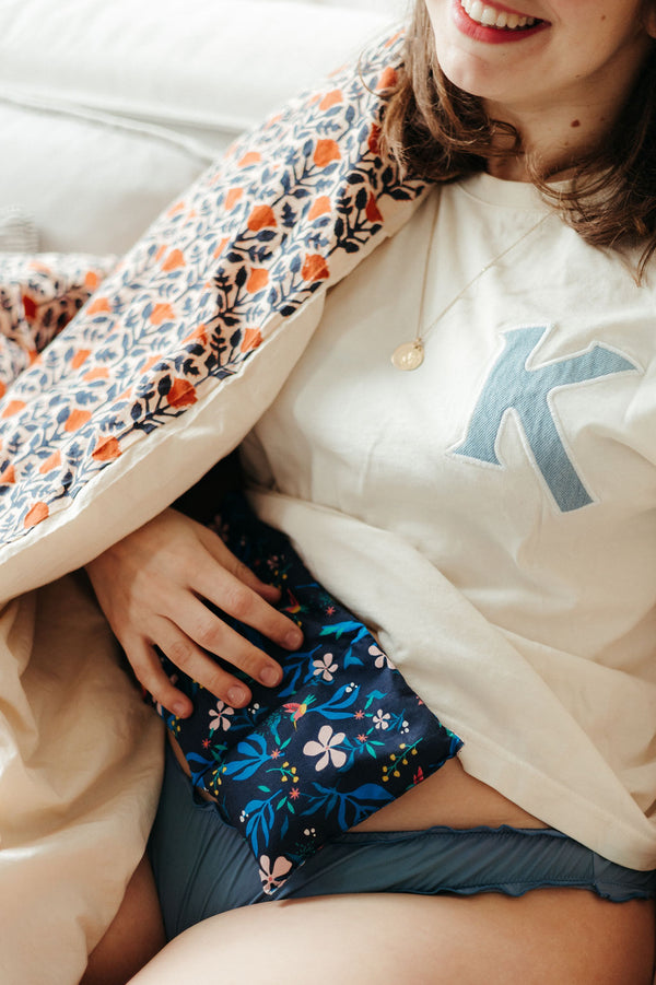 Bouillotte sèche - Graines de lin bio - Colibri Marine