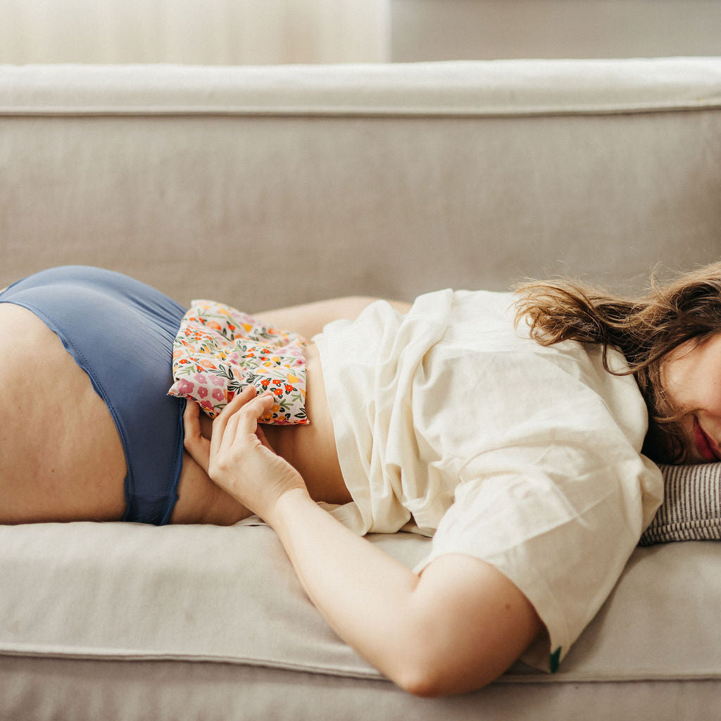 Bouillotte sèche & Housse - Graines de lin bio - Colibri Marine